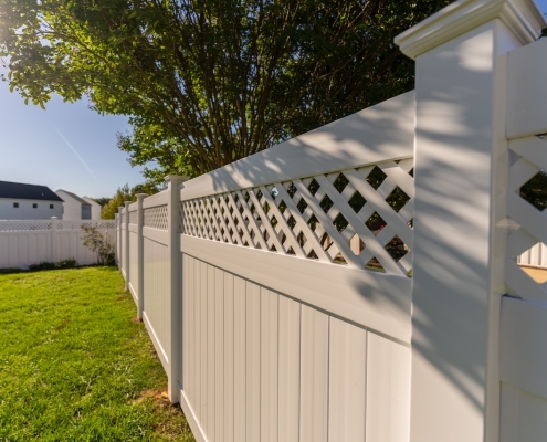 Cambridge Privacy Lattice Vinyl Fencing